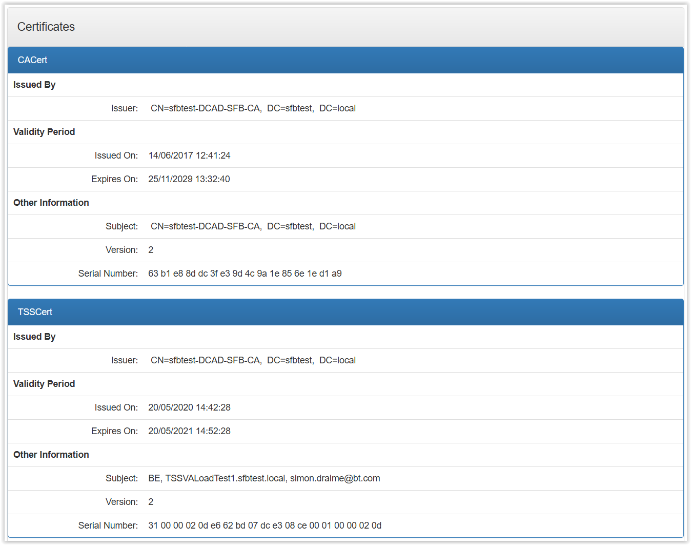 Assure-TSS-Certificates