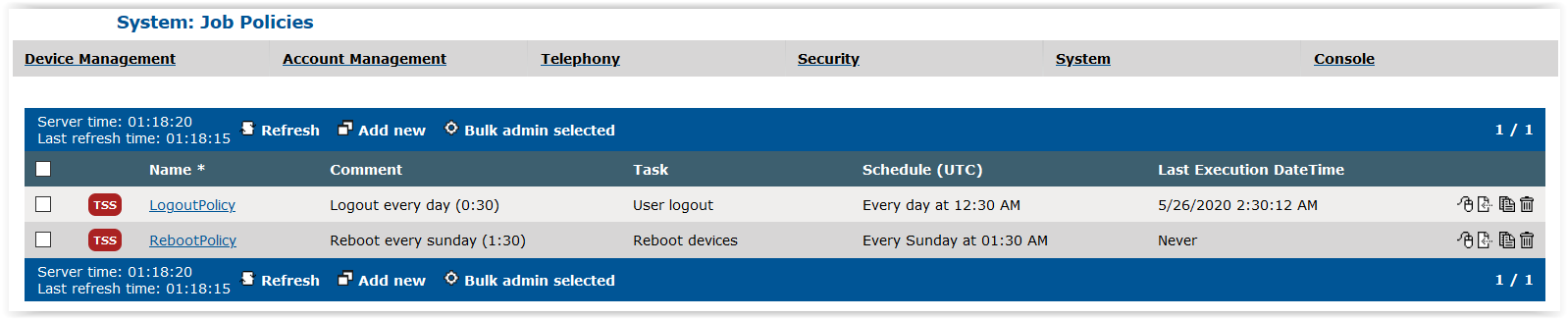 Assure-WTF-JobpolicyList