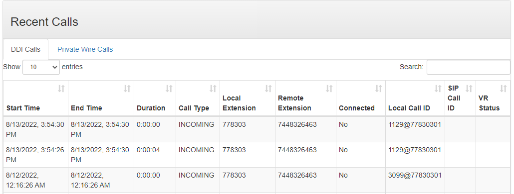 Assure_recent_calls