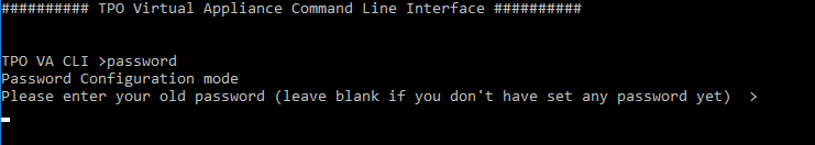 CLI Password