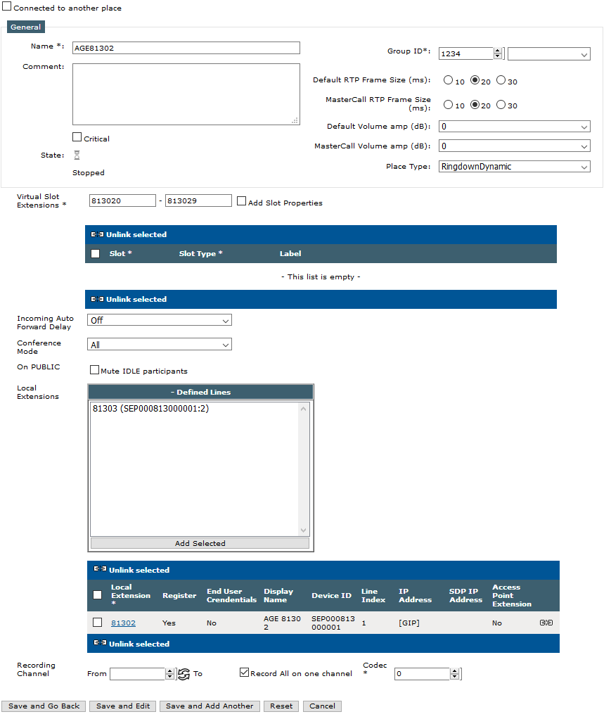 TD-setup shared DDI line