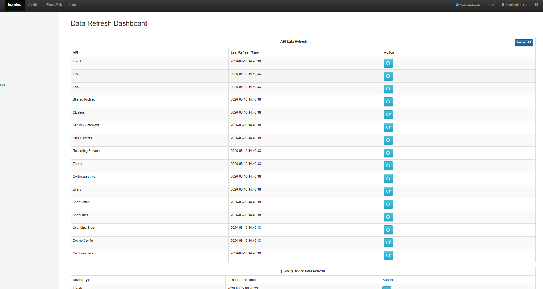 Data Refresh Dashboard