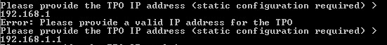 TPOvaCLI Wizard TPOIP