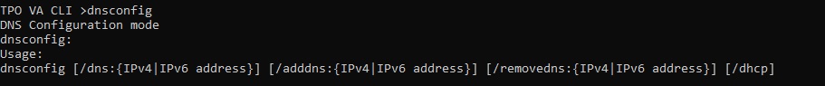 CLI dnsconfig help