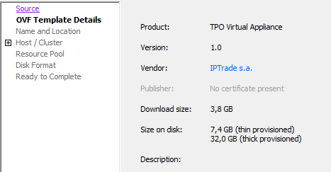 TPOVA deployment step 2