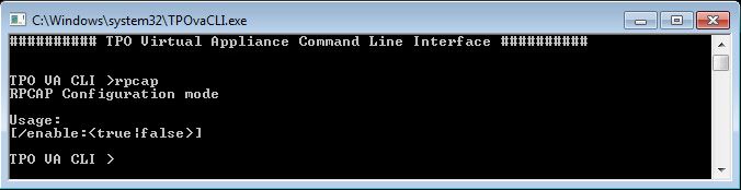 CLI rpcap help