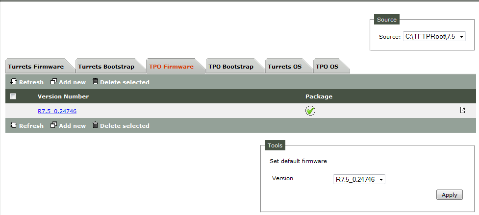 tpo firmware upgrade