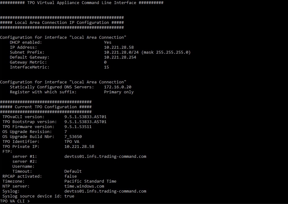 CLI getconfig