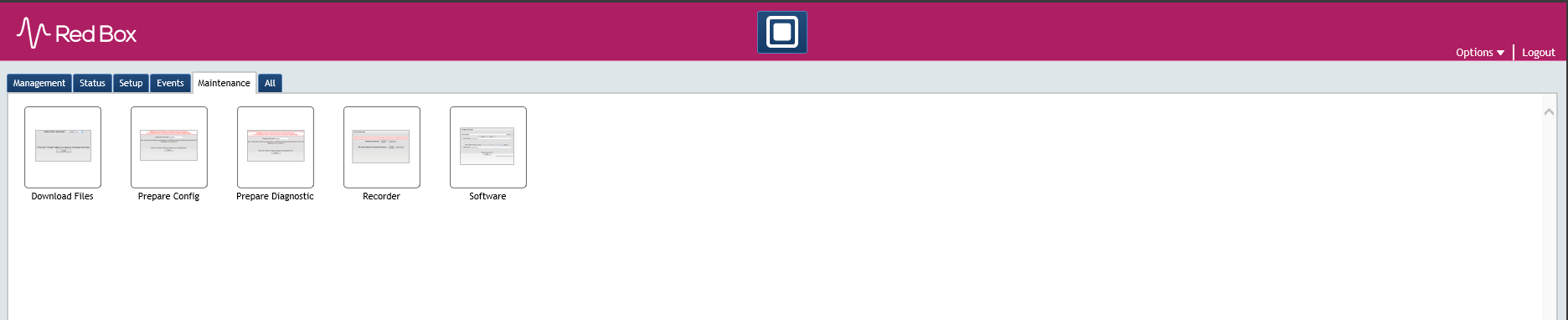 MaintenancePanel