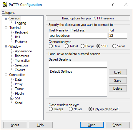 PuttyConnection