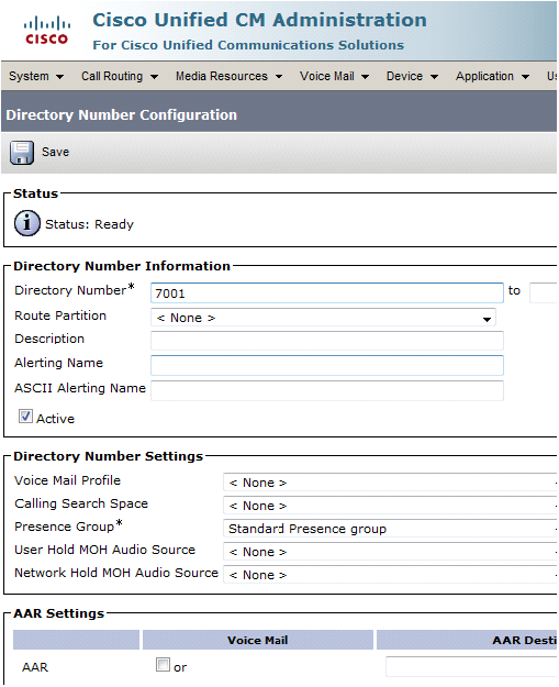 SA-Step1-DirectoryNumberConfiguration