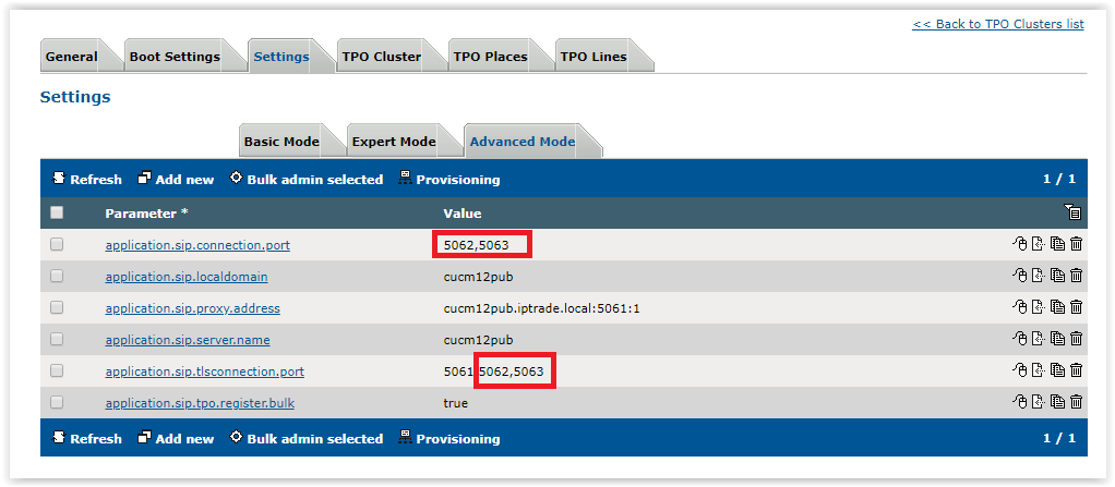 TPOClusterSIPconfig