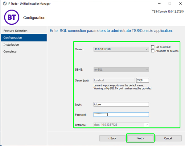 UIM_Update_Configuration_MySql_TSS