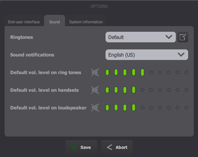 Volumeoptions