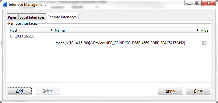 Remotely Capture Packets